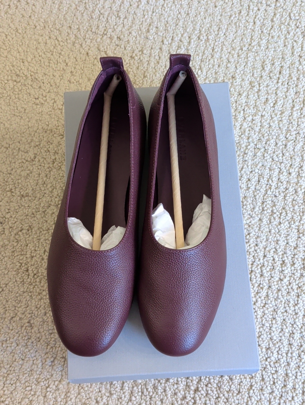 Everlane Women's Leather Glove Slip-On Flats